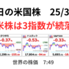 米株は３指数が続落　自動車関税の影響を織り込む　ハイテク戻り鈍くSOX-2％　2025年3月28日