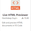 Visual Studio Codeでhtmlのプレビューを表示する