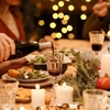 微熱のある中、一家でクリスマスパーティ