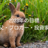 2023年の目標｜医師・父・ブロガー・投資家として