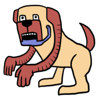 犬のロボットのかわいいイラスト