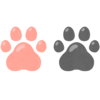 肉球のフリーイラスト素材