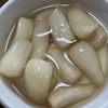 夏バテ防止にらっきょう漬けです。