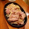 本日の晩酌おつまみは味付きラムロース肉のジンギスカン鉄板焼＜頂き物シリーズ＞