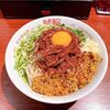 名古屋辛麺 鯱輪 ニンニクと辛さがたまらない 旨辛赤まぜそば  名古屋市中区/栄 ラーメン巡り