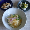 38冊目『あえ麺100』、『らくつまみ100』から5回めは明太バター、つぼ漬け、スプラウトなど