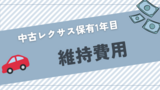 納車から1年が経ったので、維持費用をまとめてみた