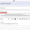 Sending Flow bot message from Power Automate to group chat/meeting chat
