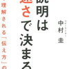 一瞬で理解される「伝え方」を指南！中村圭 さん著書の「説明は速さで決まる」