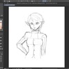 【お絵描き】人物画（キャラ絵）を練習！体のバランスを取るのが難しい【初心者】