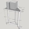 テレビ用のスピーカーの台を作りました