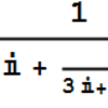 虚数の連分数の規則的変形の例