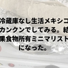 冷蔵庫なし生活メキシコカンクンでしてみる。結果、食べ物所有ミニマリストになった。