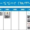 今週のナナニジ(10/17~10/23)