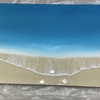 晴れた海を閉じ込めた1層目完成 – 波を重ねていく準備が整いました