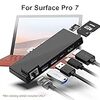 Surkit Surface Pro 7対応ドッキングステーション。4K HDMI PD 60W急速充電 USB3.0*2 SD/MicroSD同時利用 SD/Micro SDカードリーダー マルチハブ 高速データ転送