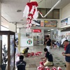 梅雨明け空で祭りの準備〜カープグッズ