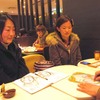 ２月２日、福岡から空路ＦＤＡで松本に観光にやってきた二人娘、きよみさんとゆきこさんをライブ肖像ペインティング