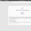 Fix Confirm Page Resubmission Error