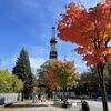 今年の大通公園の噴水が終了していました