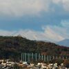 高崎公園周辺散歩　市役所前のイチョウ・浅間山・榛名山・観音様・シンフォニーガーデン