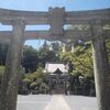 高城神社の大鳥居と狛犬