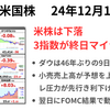 米株は11月小売売上高を受けて利下げの先行きが不透明に　3指数が下落　2024年12月18日