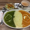 インドの国旗？！ボリューム満点のダブルカレー（サンローズ）［品川シーサイド］