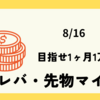 日経レバ・先物マイクロで目指せ1ヶ月1万円！ #6