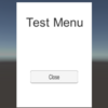 【Unity】Menuを作成する【uGUI】