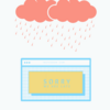 雨の日とメニュー終了アナウンスメント