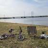 【ミニベロ】彩湖のサイクリングロードを初体験。専用道路を快適に走行して、チェアリングで休憩