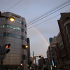 【日常】雨上がり、二重の虹