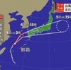 台風３号４日昼前に県内最接近か（熊本県）