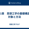 第1章　思想工学の基礎構造 - 対象と方法