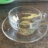 クリアガラスのカップ＆ソーサー　アデレックス