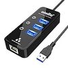 atolla USB3.0ハブ USB LAN アダプター [ 3つUSB3.0ポート + 1つ有線LANアダプター] 有線LAN RJ45 変換アダプター 1000Mbps ギガビット高速伝送 Windows/Mac/Linux などに対応可能