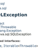 java.sql.SQLExceptionはIterableを実装している