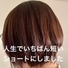 【40代主婦】人生で一番短いショートヘアに！縮毛矯正＆フルカラーでイメチェン