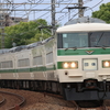 鉄道撮影　団体臨時列車わんだフルTRAIN  185系 C1編成　東海道線　辻堂ー茅ヶ崎