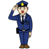 かわいい警察官 のイラスト