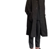 Raglan sleeve coat & Drawstrings pants