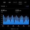 12月3日。日勤前後に二部練習で23km。体調不良の中ファルトレクを実施したところ。