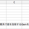 ２次元配列をCSVのような座標系で値を取得するGemを公開しました