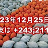 2023年12月25日週の収支は  +243,211円