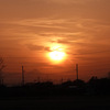 春の夕焼け