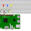 raspberrypi GPIO with pythonでLED3色制御