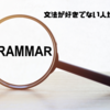 文法が好きでない人からすると…