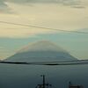 富士山と笠雲