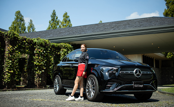 三浦桃香プロとGLEの出会い　ラグジュアリーSUVの新しい選択　メルセデス・ベンツ「GLE 450 d 4MATIC Coupé Sports Core」